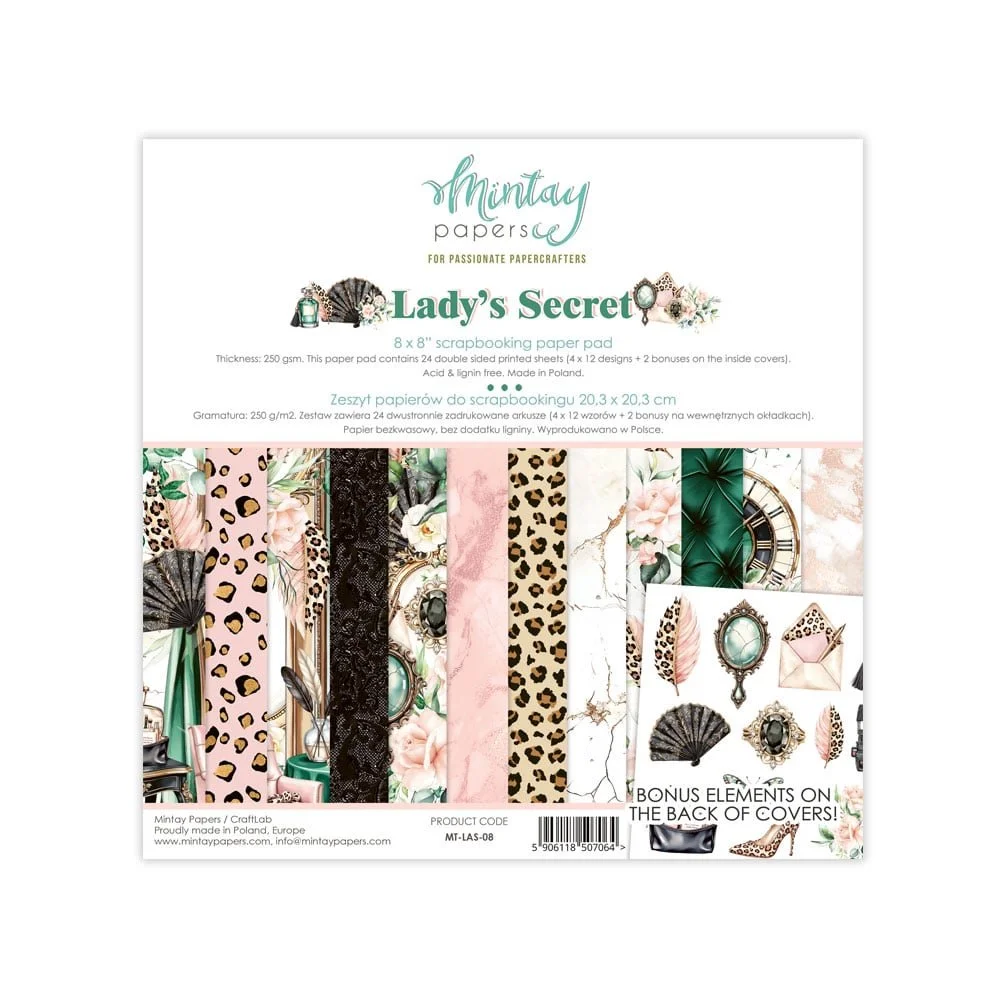 *Pre-Order* Mintay Lady's Secret 8x8 Paper Pad