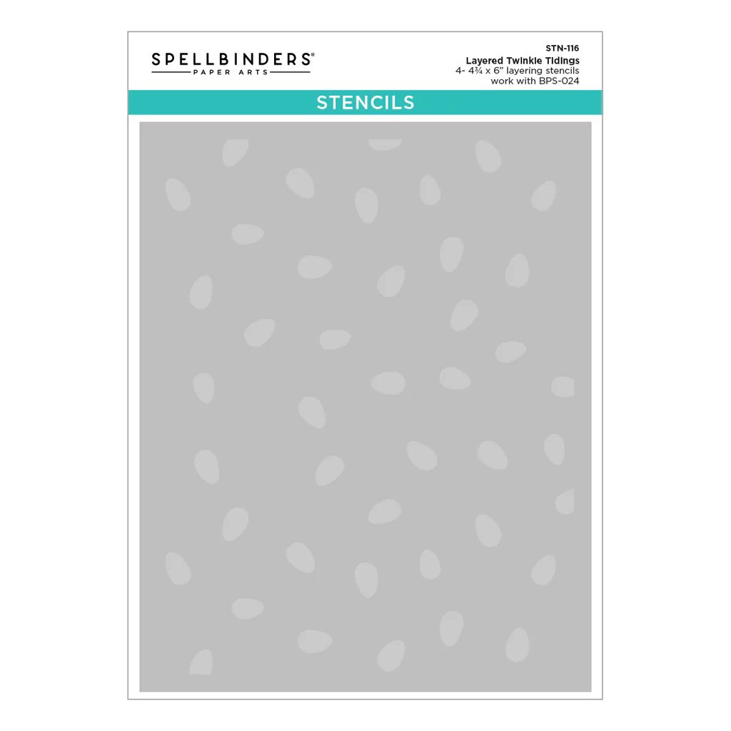 Spellbinders Twinkle Tidings Layered Stencil