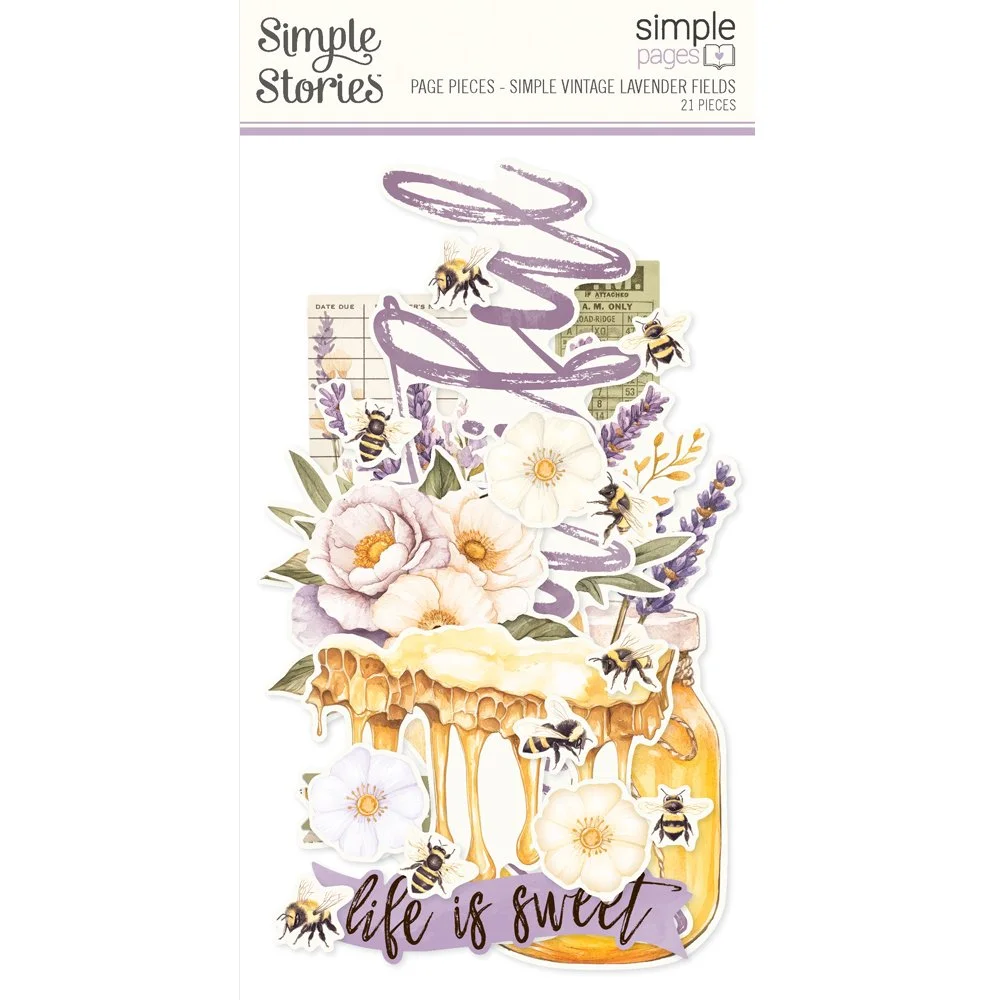*Pre-Order* Simple Stories Lavender Fields Simple Page Pieces