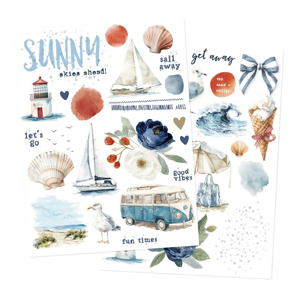 *Pre-Order* Simple Stories Simple Vintage Sand & Sea Rub-Ons