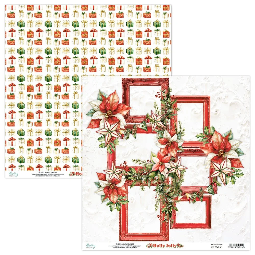 Mintay Holly Jolly 12" x 12" Paper 04