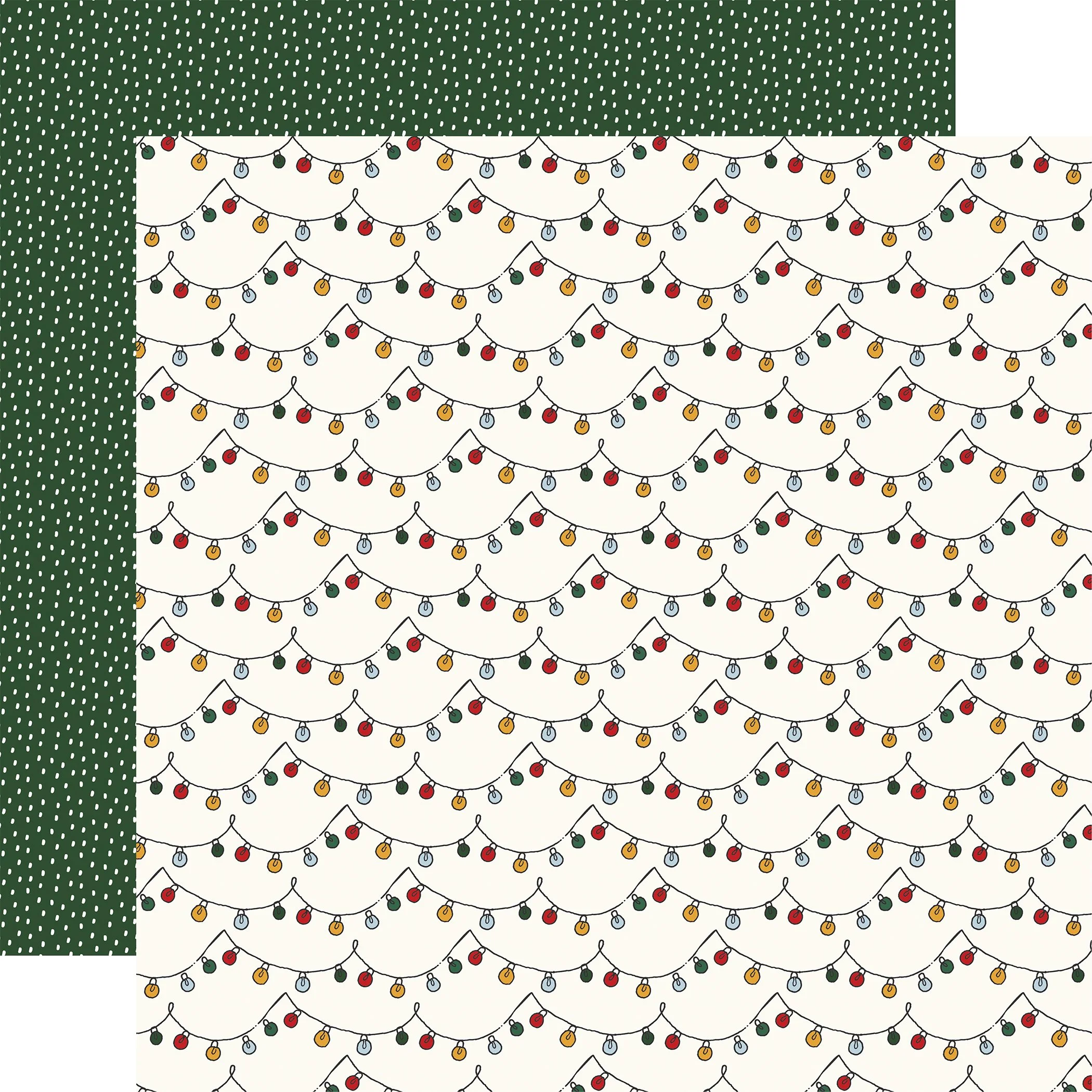 *Pre-Order* Echo Park Mouse & Me Christmas 12" x 12" Paper Strings Of Lights