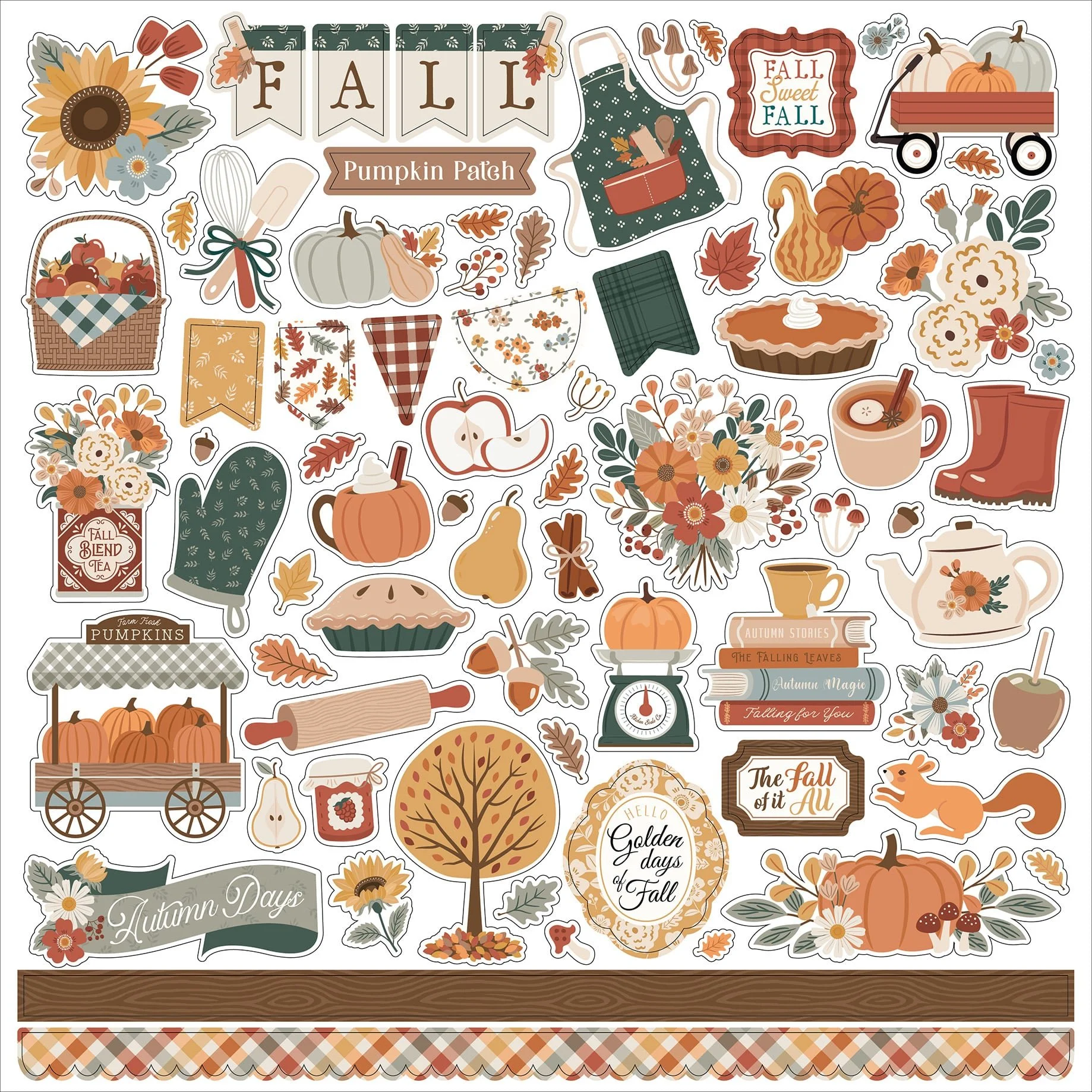 *Pre-Order* Echo Park Feels Like Fall 12" x 12" Paper Element Stickers