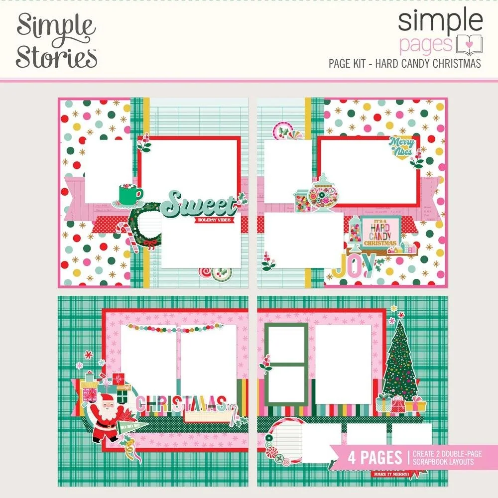 Simple Stories Hard Candy Christmas Page Kit