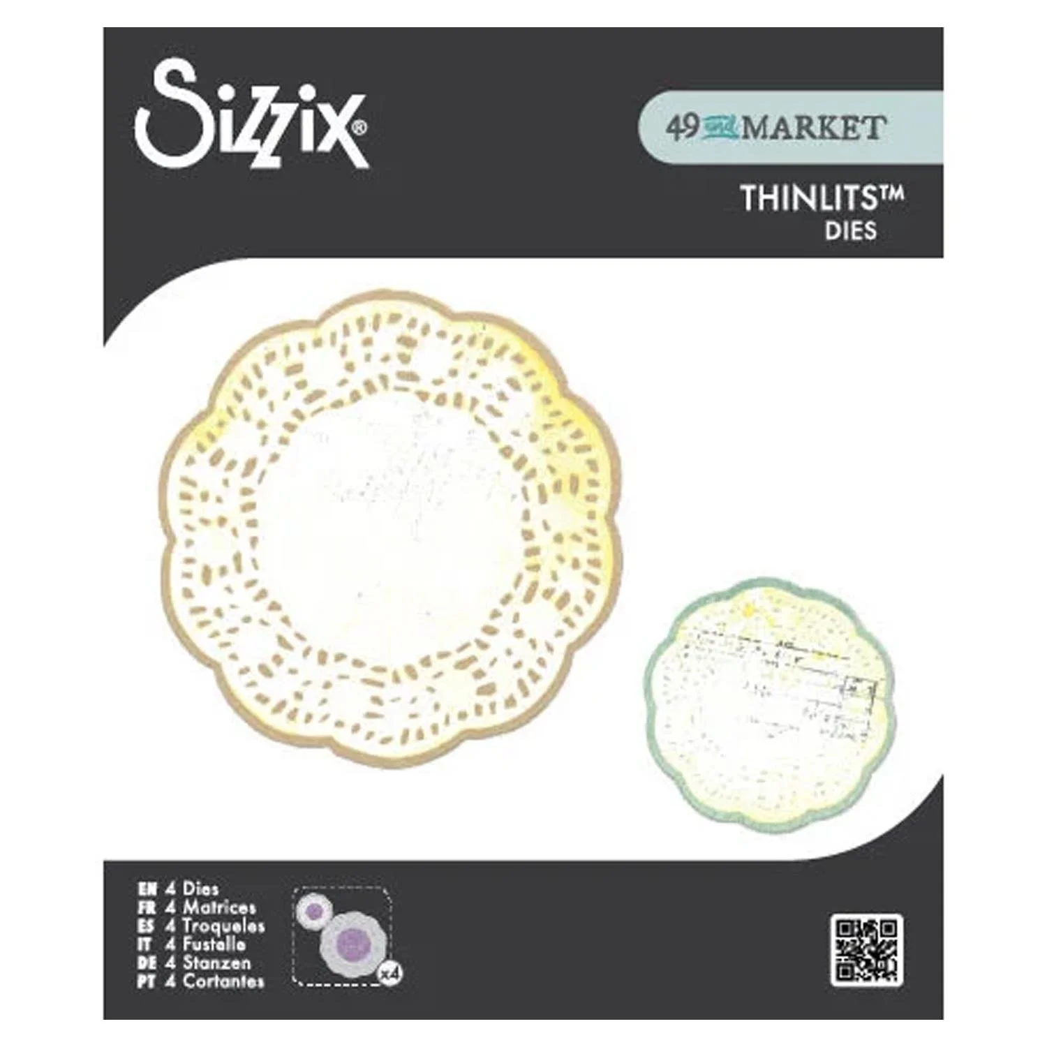 Sizzix 49 & Market Collection Thinlits Dies Doily Duo