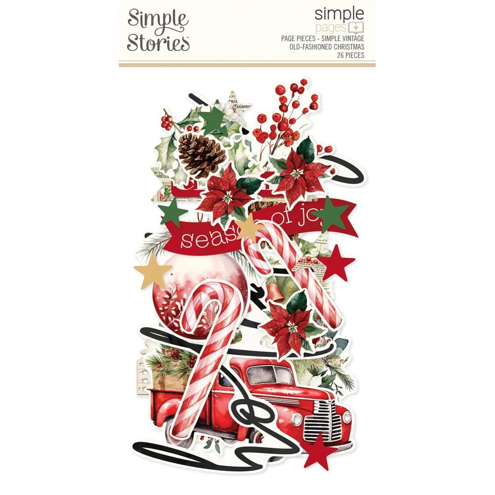 *Pre-Order* Simple Stories Simple Vintage Old Fashioned Christmas Page Pieces