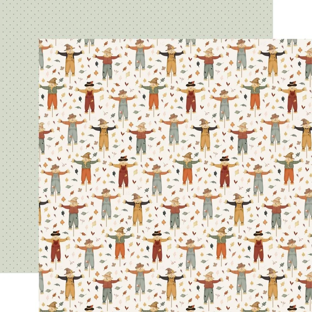 Carta Bella It's Autumn 12" x 12" Paper Scarecrow Friends