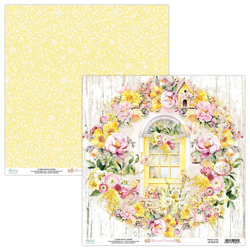 Mintay Blossom Serenity 12" x 12" Paper 03