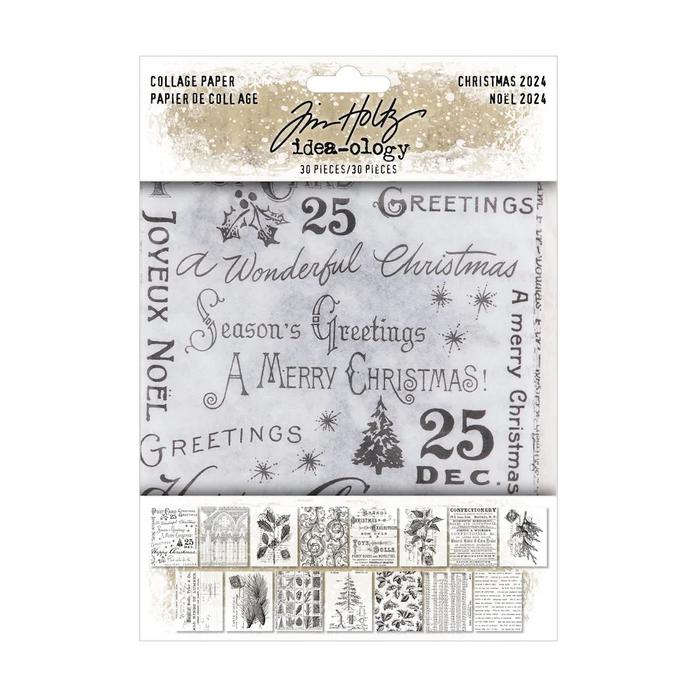 Tim Holtz Idea-Ology Christmas Collage Paper