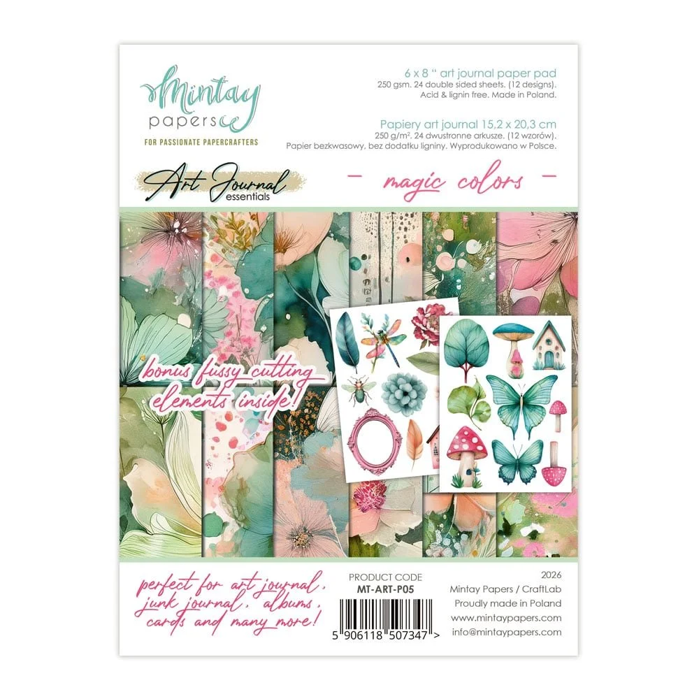 *Pre-Order* Mintay Art Journal Essentials 6" x 8" Paper Pad Magic Colors