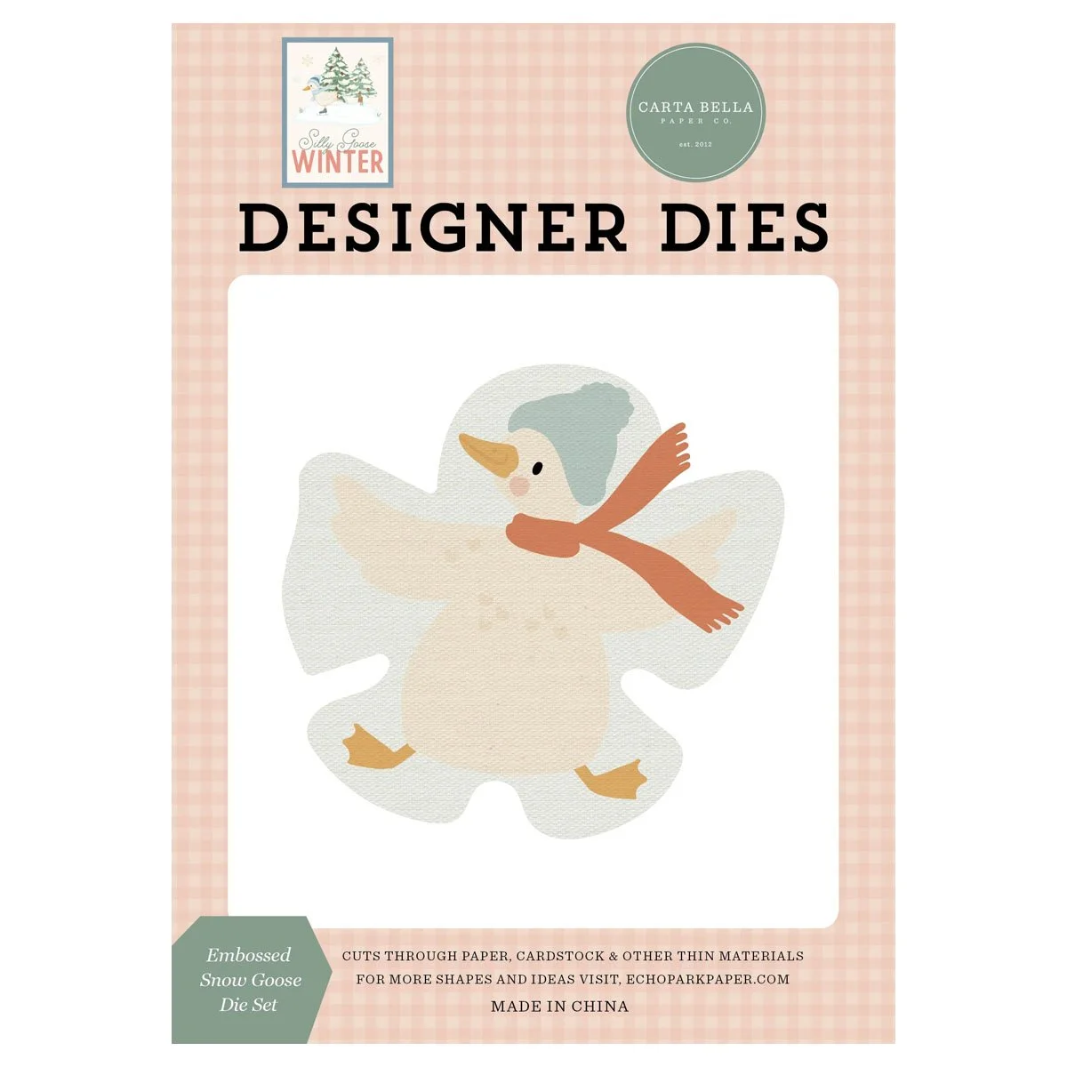 *Pre-Order* Carta Bella Silly Goose Winter Embossed Snow Goose Dies