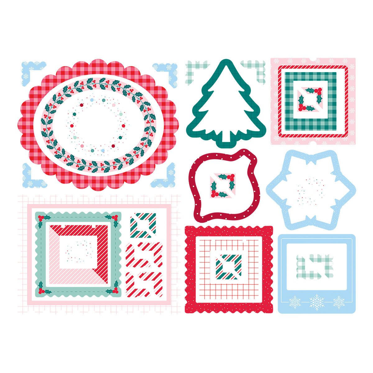 Spellbinders Dear Santa Chipboard Frames & Corners