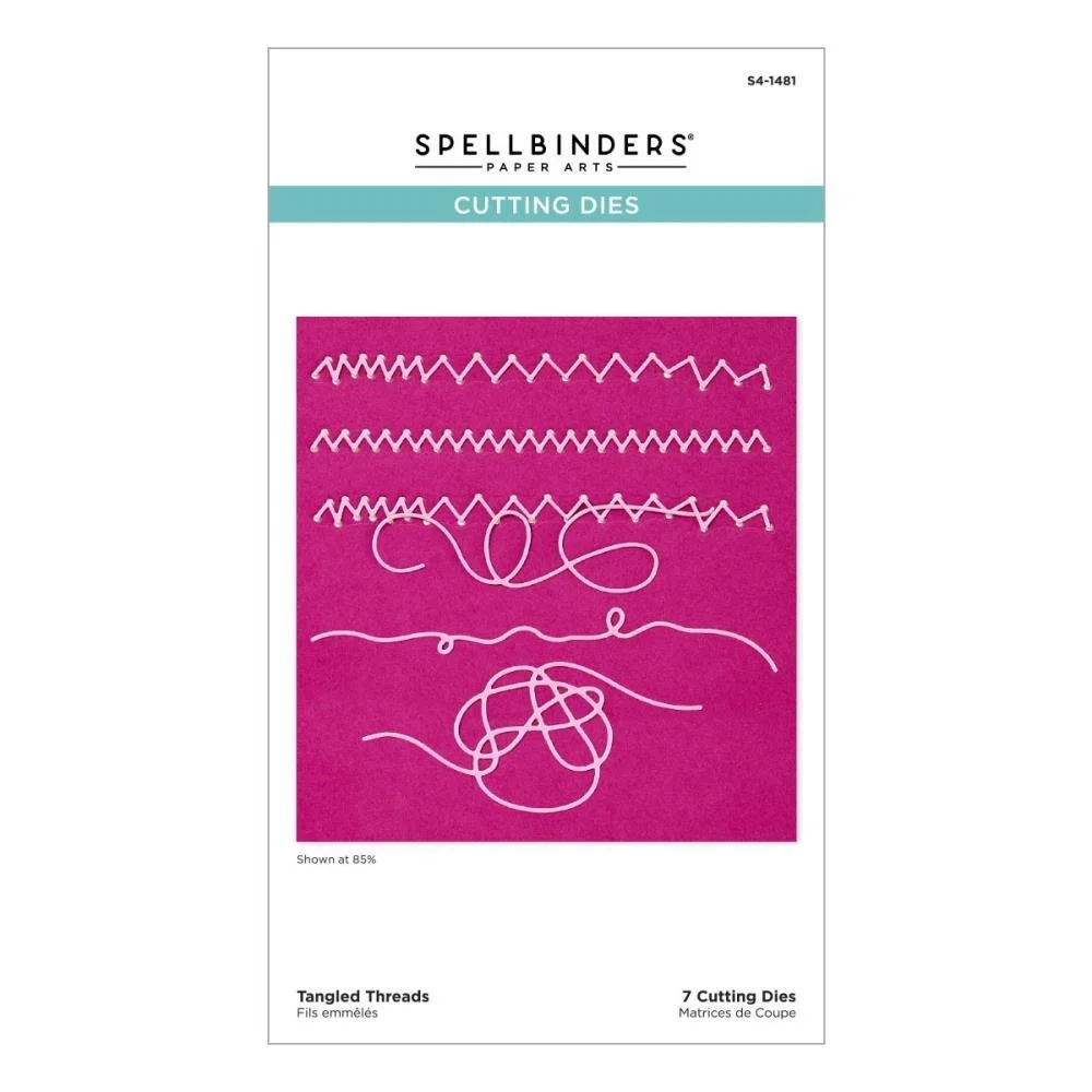 Spellbinders Beautifully Imperfect Etched Dies Tangled Threads