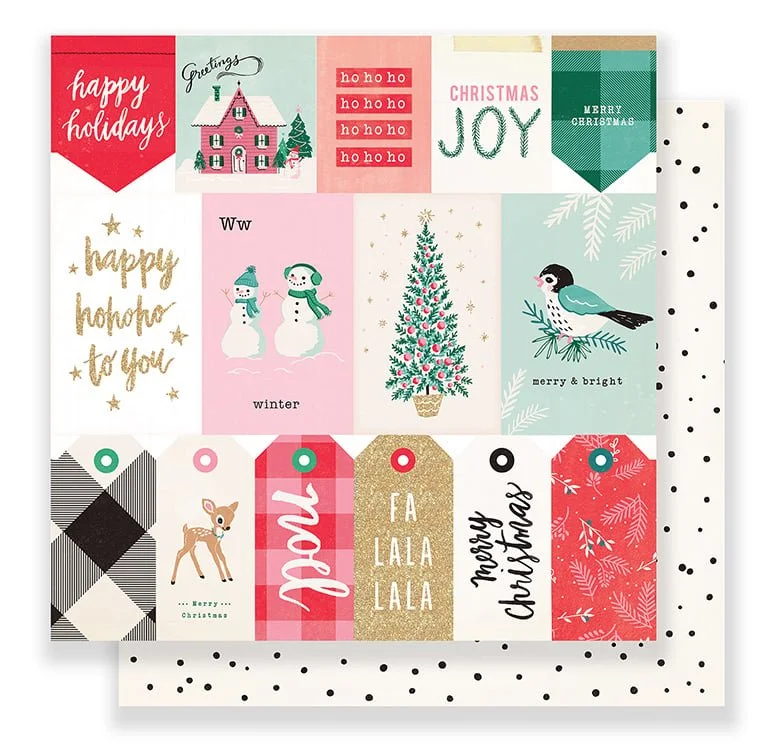 Crate Paper Falala 12" x 12" Paper Christmas Greetings