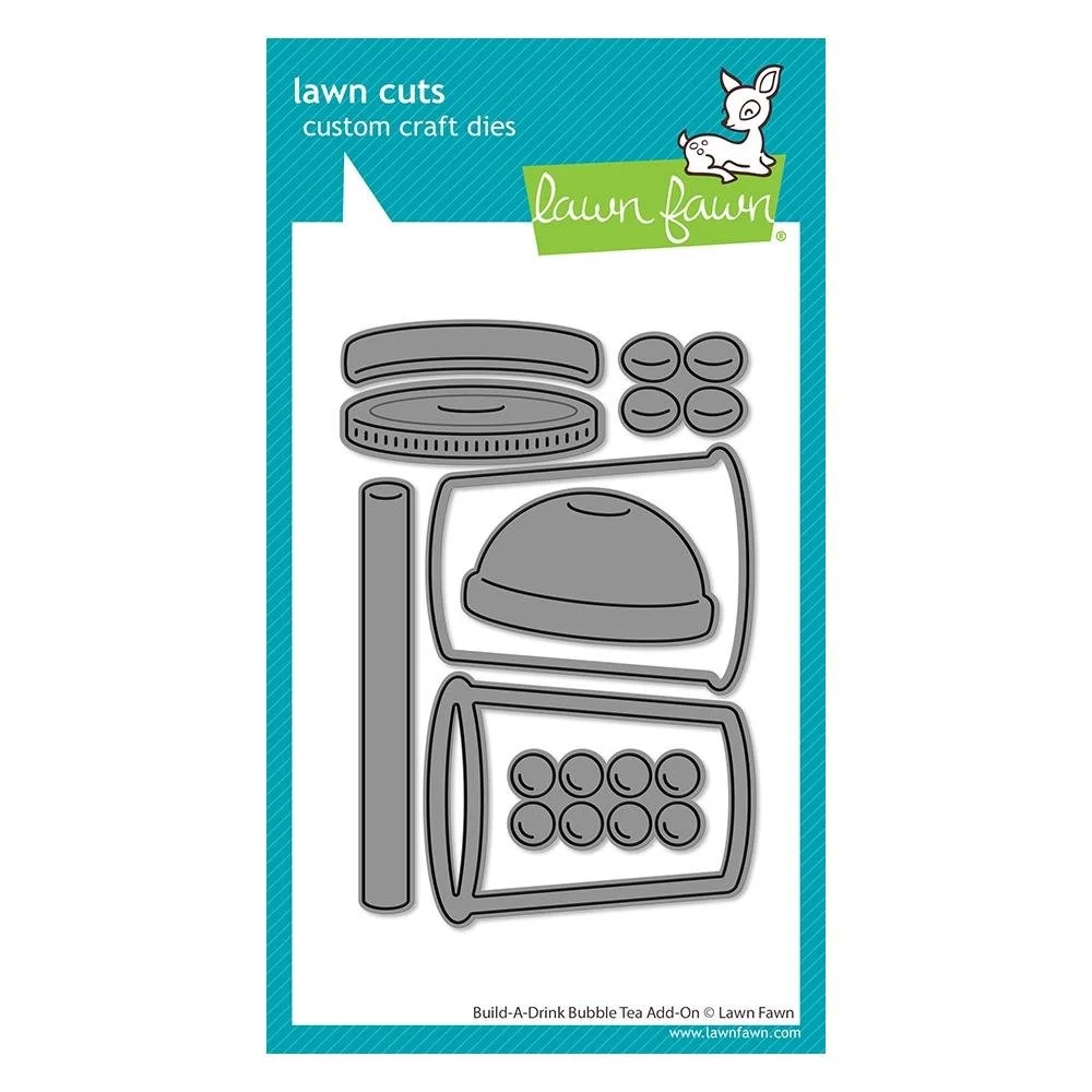 Lawn Fawn Lawn Cuts Build-a-Drink Bubble Tea Add-on
