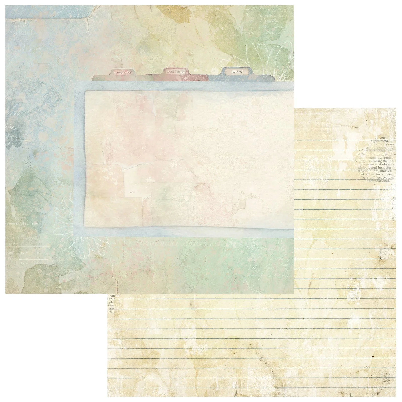 *Pre-Order* 49 & Market The Quiet Observer 12" x 12" Paper Traces Of Flora