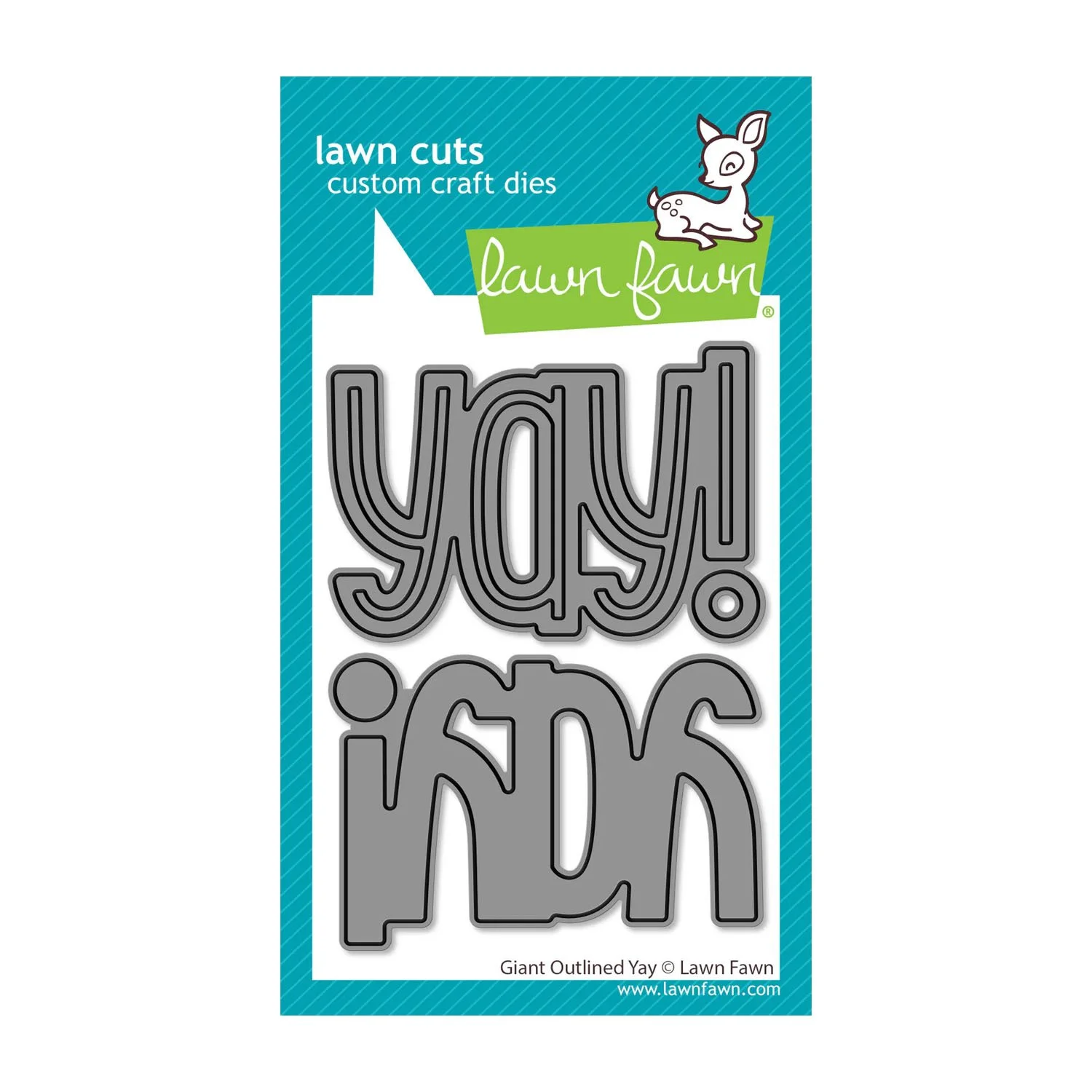 Lawn Fawn Giant Outlined Yay Lawn Cuts