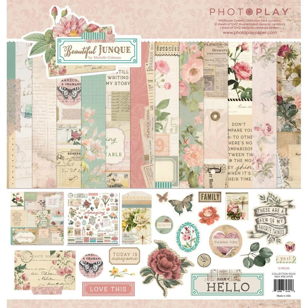 Photoplay Beautiful Junque 12" x 12" Collection Pack
