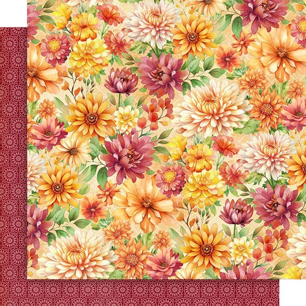 Graphic 45 Season To Celebrate 12" x 12" Paper Autumn Floral