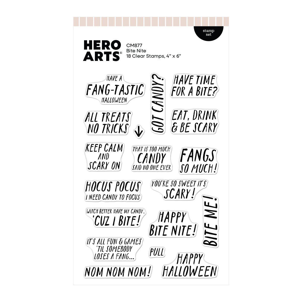 Hero Arts Bite Nite Stamp & Cut Set