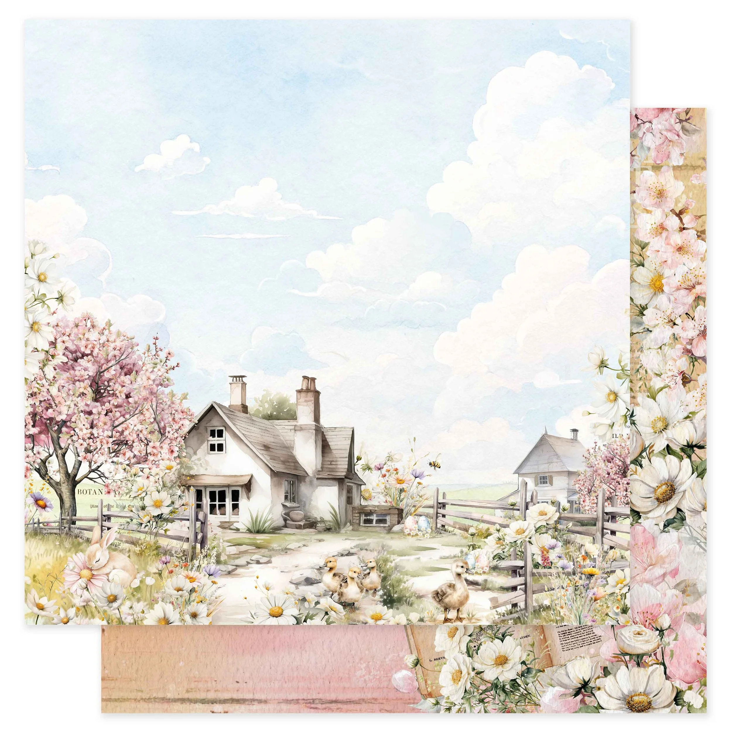 Prima Among the Wildflowers Collection 12x12 Sheet In full Bloom