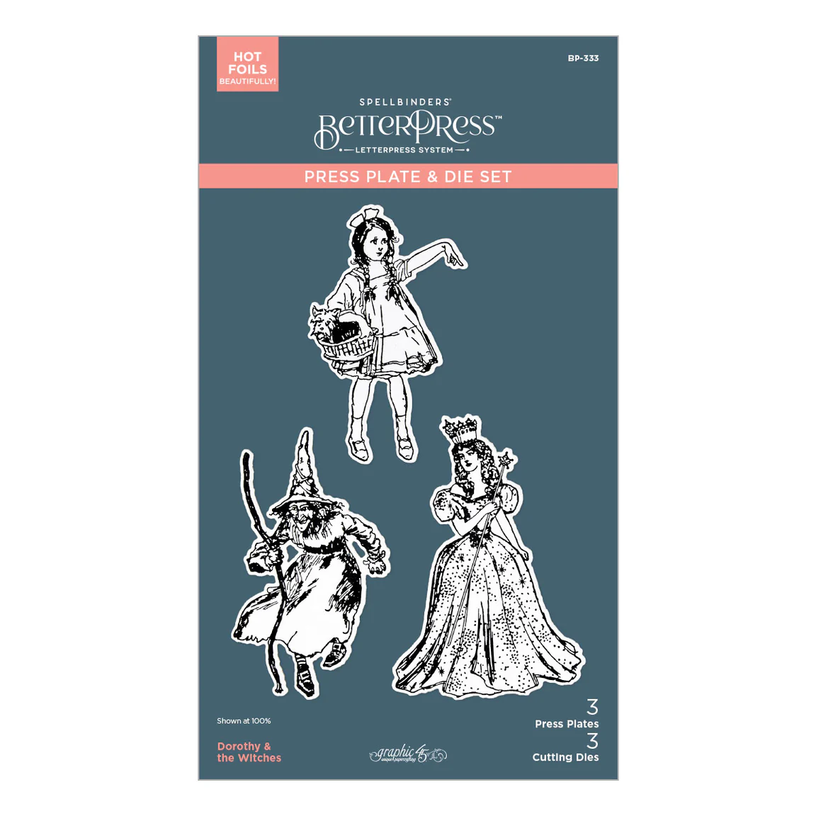 Spellbinders Dorothy & the Witches BetterPress Plate & Die Set