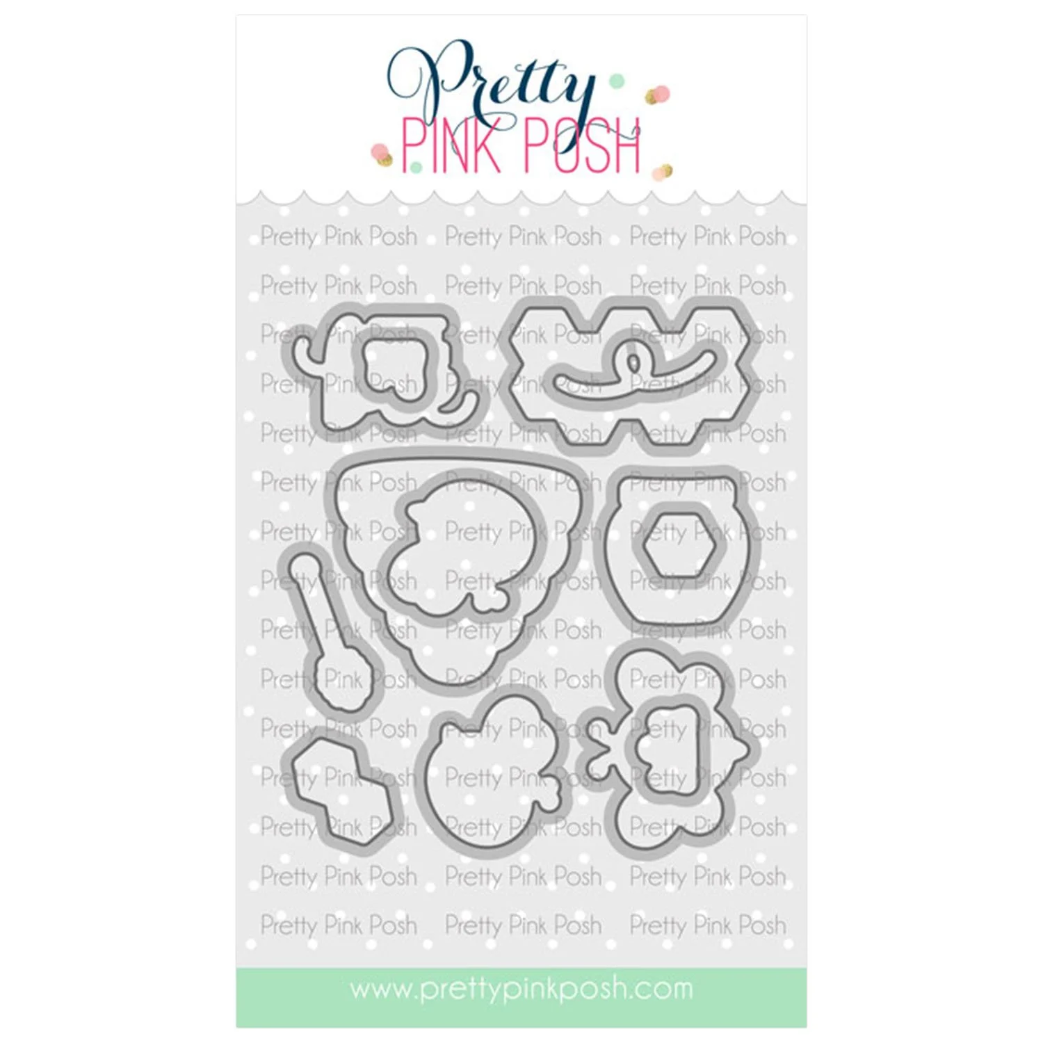 Pretty Pink Posh Bee Additions Coordinating Die Set