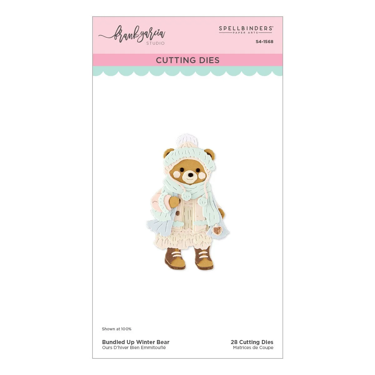 Spellbinders Bundled Up Winter Bear Etched Dies by Frank Garcia®