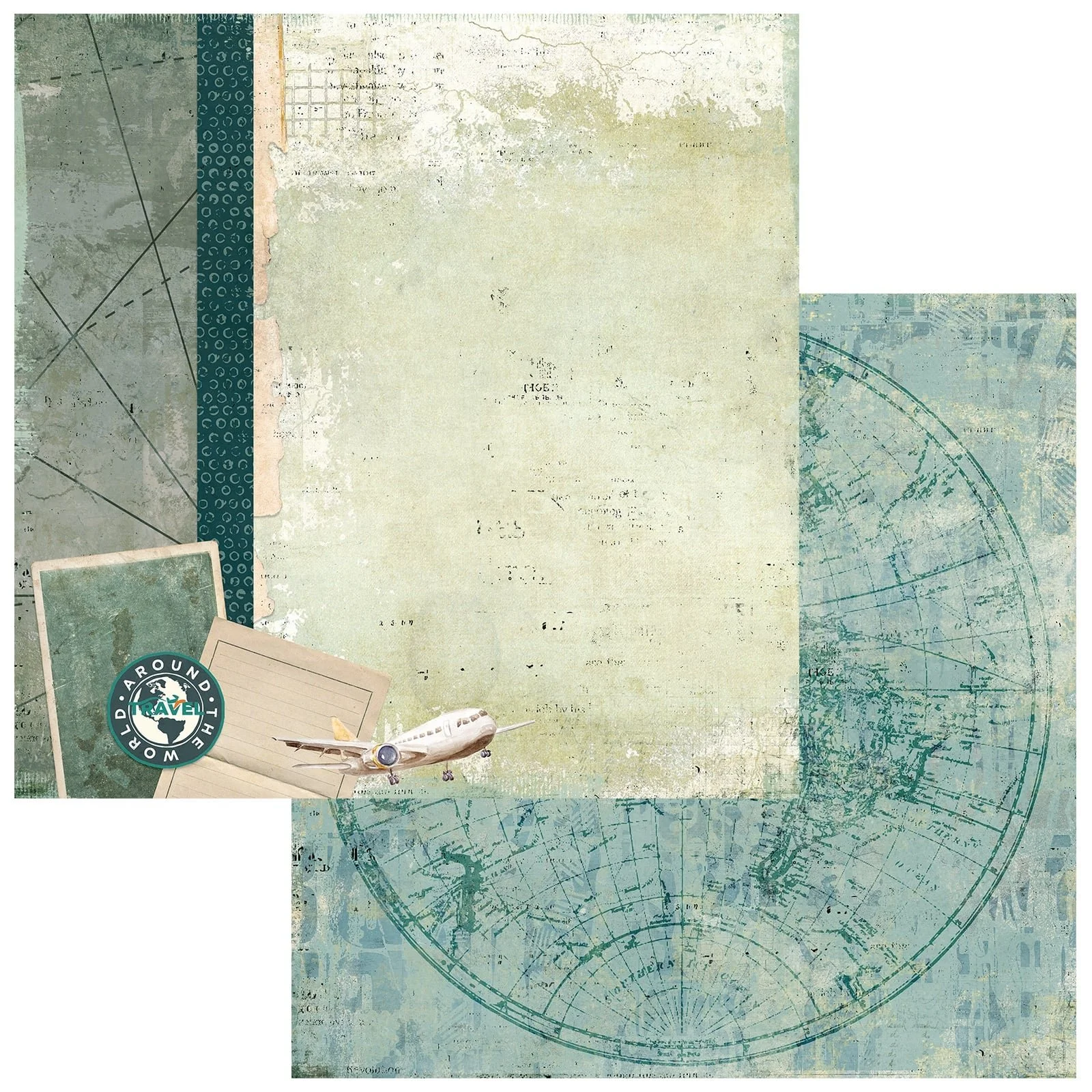 49 & Market Travel Diaries 12" x 12" Paper Around The World