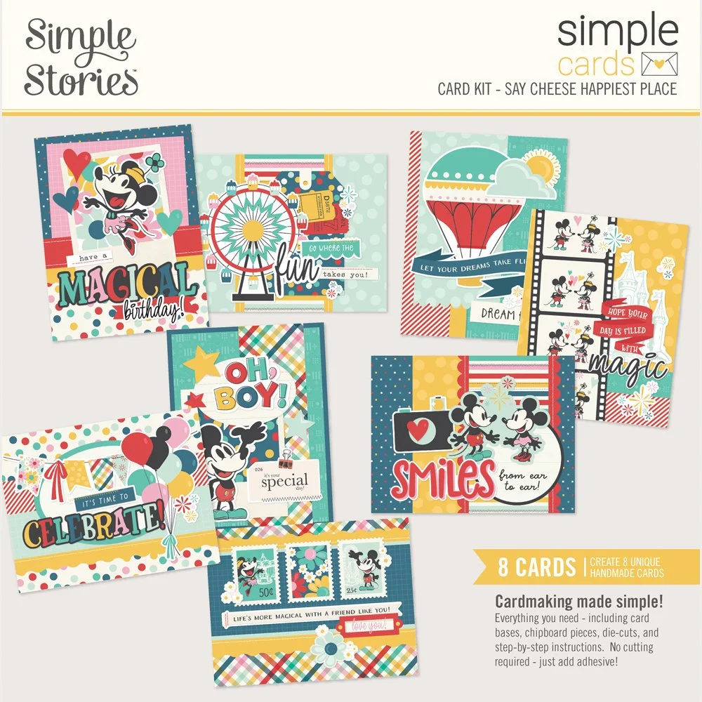 *Pre-Order* Simple Stories Say Cheese Happiest Place Simple Cards Card Kit