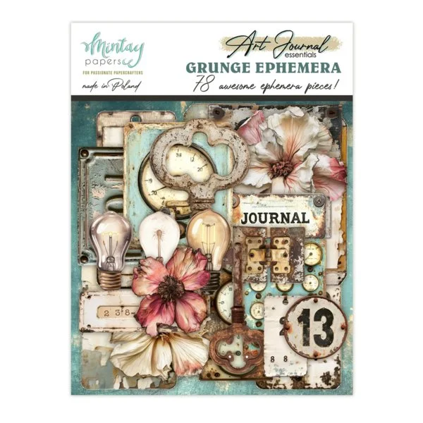 *Pre-Order* Mintay Art Journal Essentials Grunge Ephemera