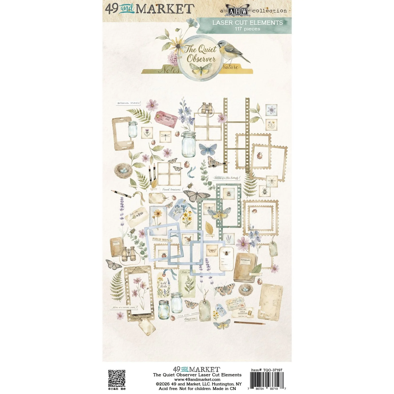 *Pre-Order* 49 & Market The Quiet Observer Laser Cut Elements