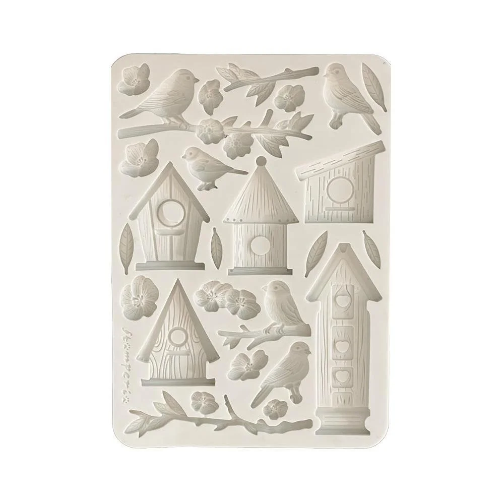 Stamperia Silicone Mould Nest & Birds