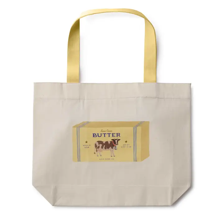 Rifle Paper Co. Butter East West Canvas Tote Bag
