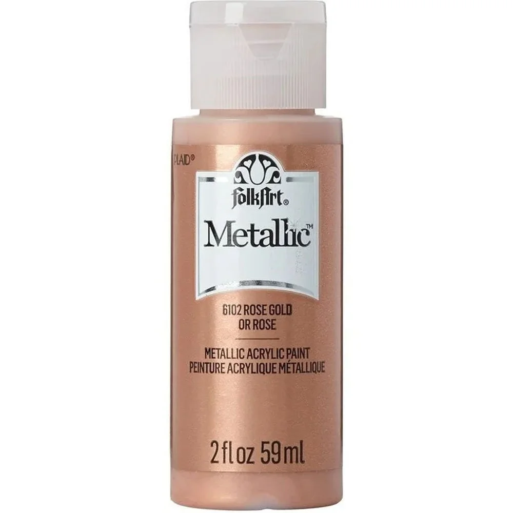 Folk Art Metallics Acrylic Paint Rose Gold