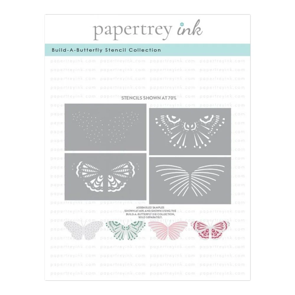 Papertrey Ink Build-A-Butterfly Stencil Collection (set of 4)