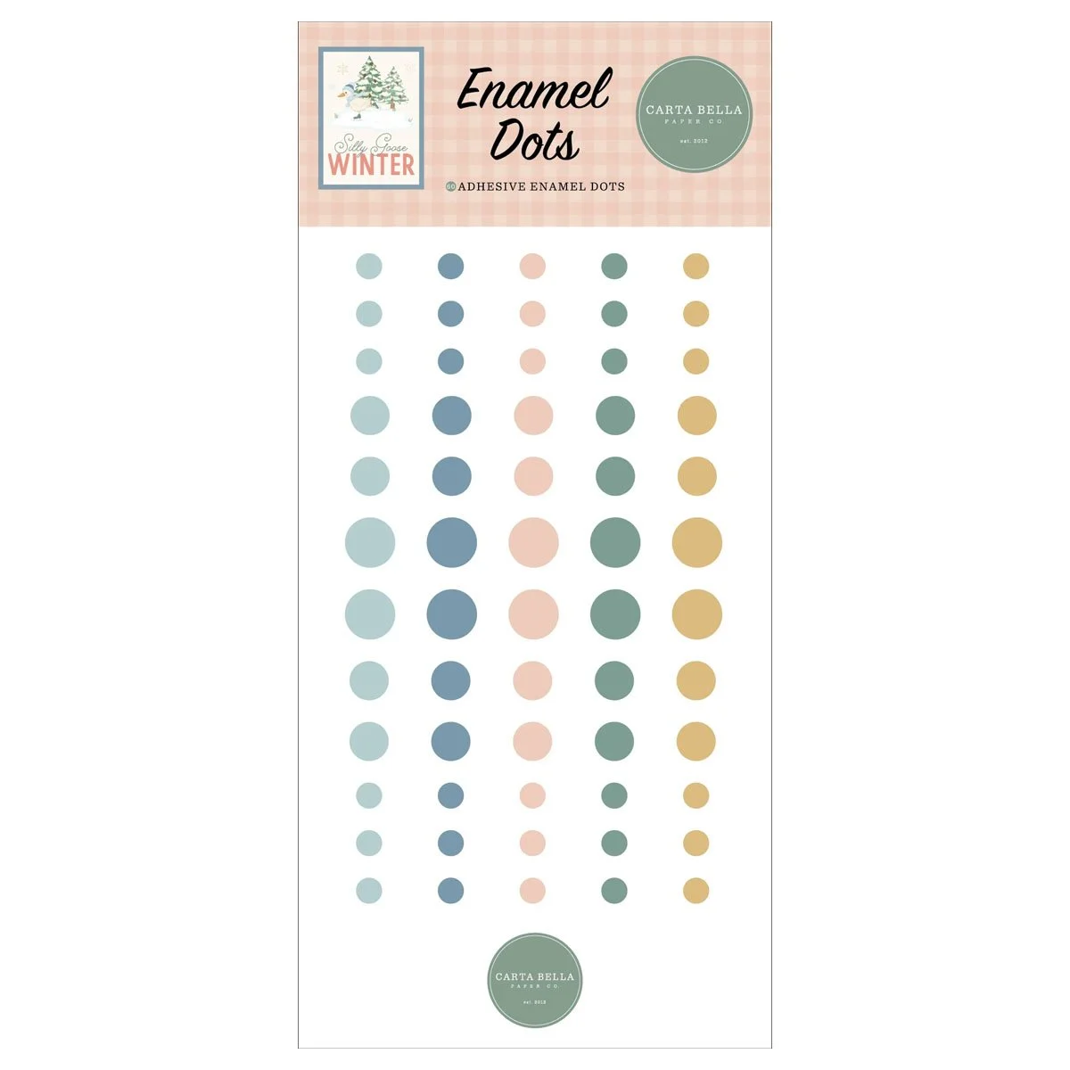 *Pre-Order* Carta Bella Silly Goose Winter Enamel Dots