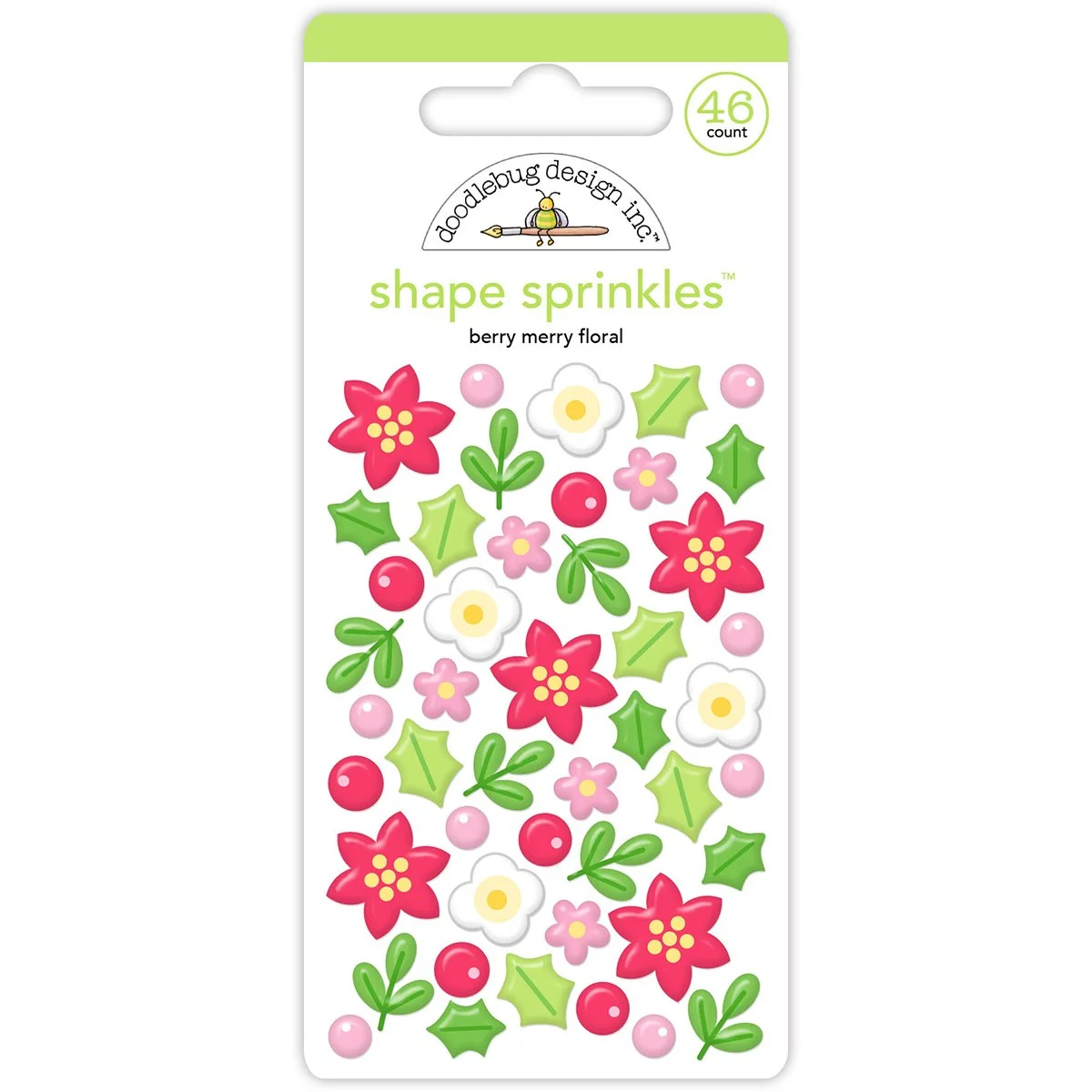 *Pre-Order* Doodlebug Dear Santa Sprinkles Stickers Berry Merry Floral