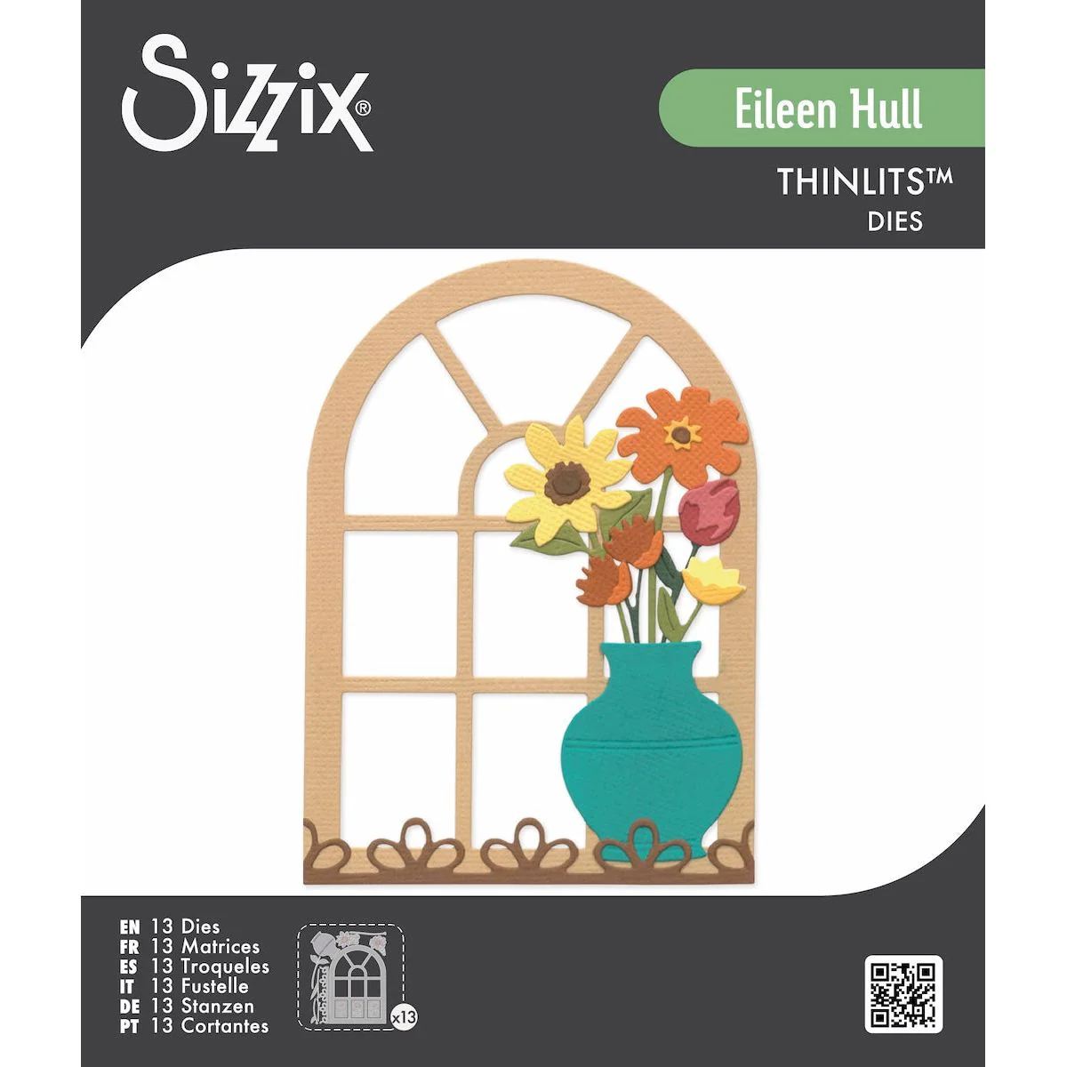 Sizzix Windowsill Flowers and Vase Thinlits Dies by Eileen Hull