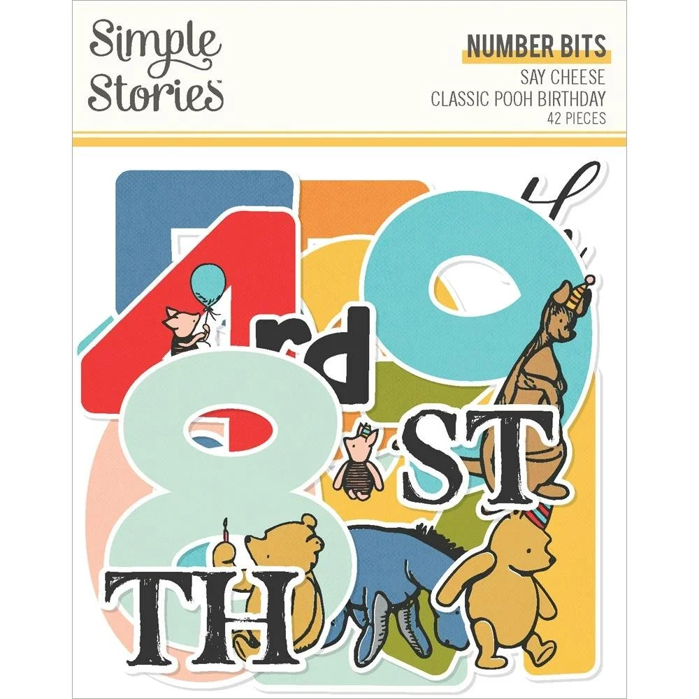 Simple Stories Say Cheese Classic Pooh Birthday Number Bits