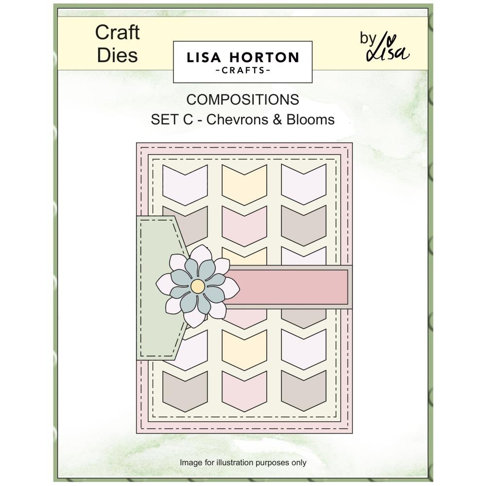 Lisa Horton Craft Dies Chevrons & Blooms
