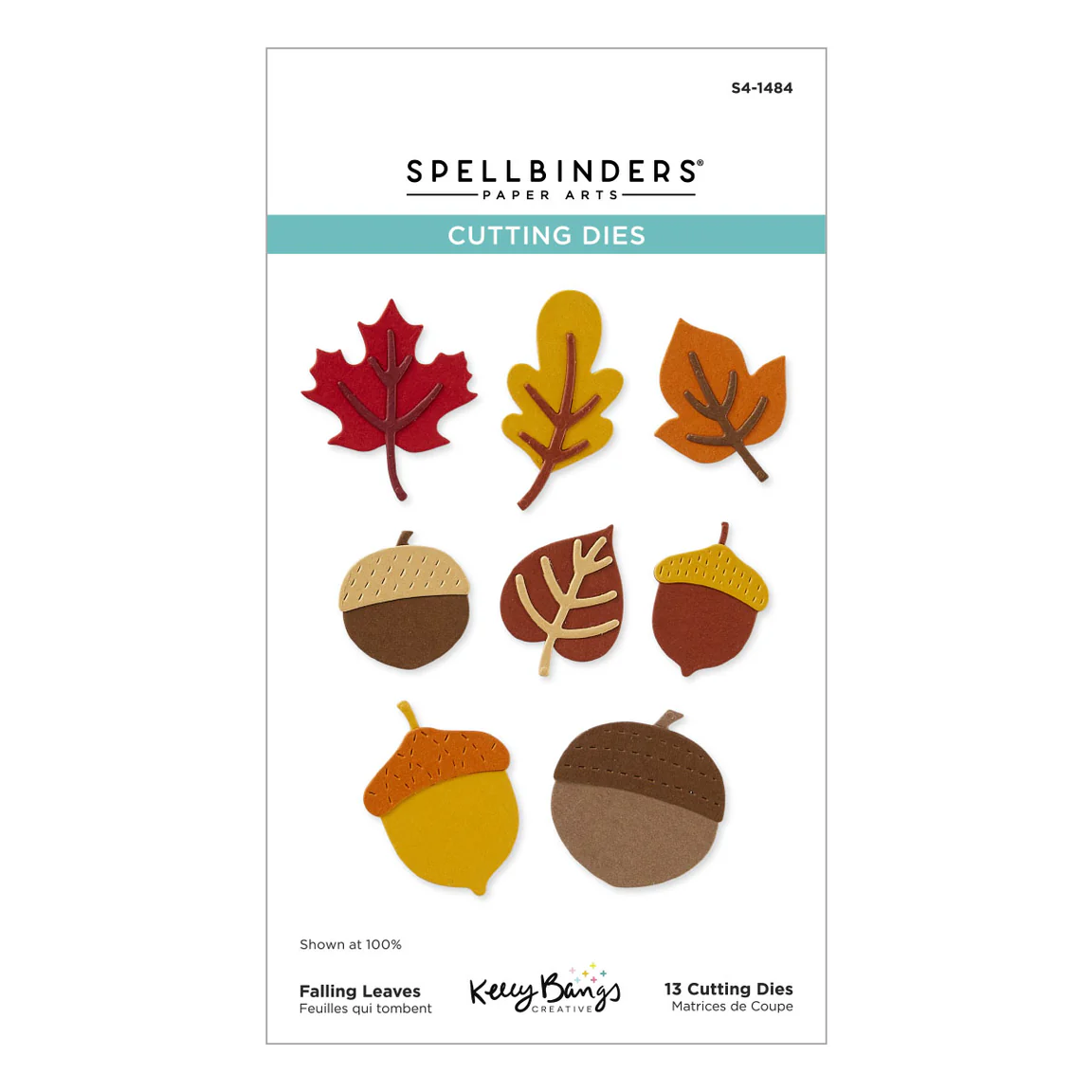 Spellbinders Falling Leaves Etched Dies