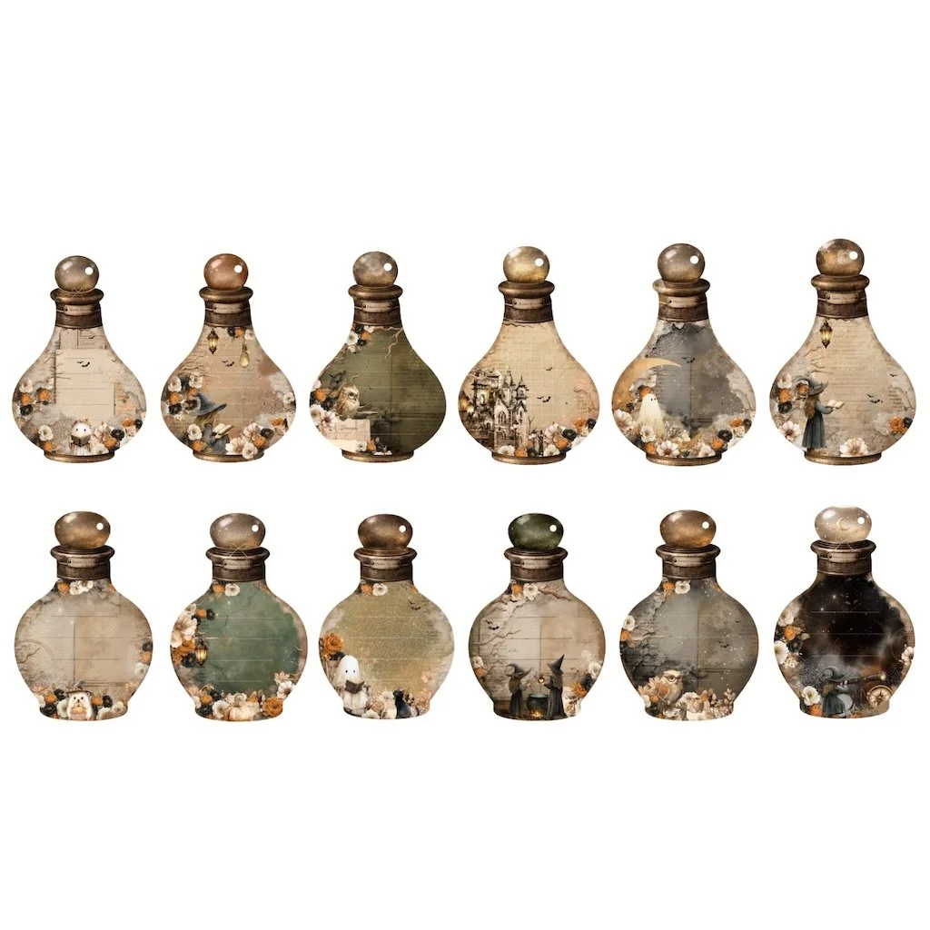 Prima Made of Magic Collection Potion Bottle Tags