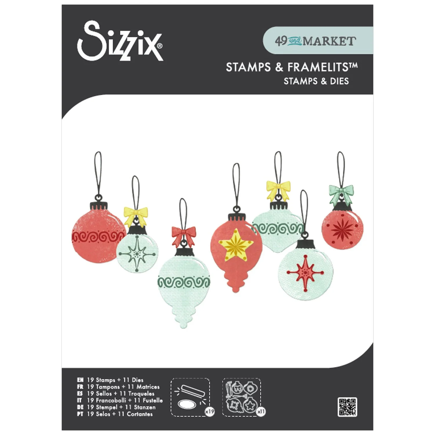 Sizzix Framelits Die & Stamp Set By 49 And Market Baubles