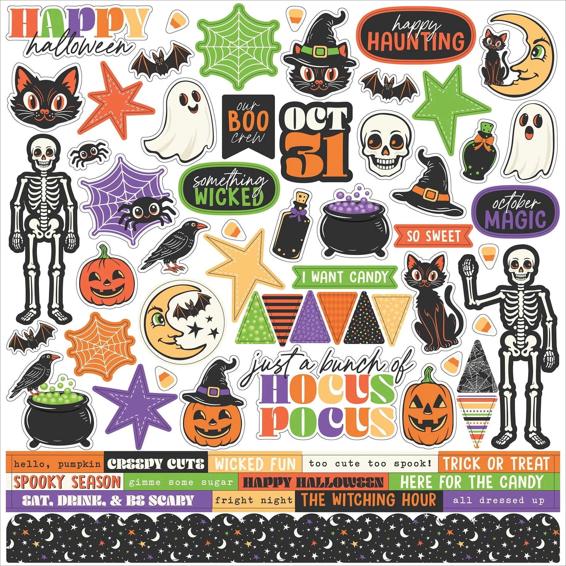*Pre-Order* Echo Park Halloween Parade Element Stickers