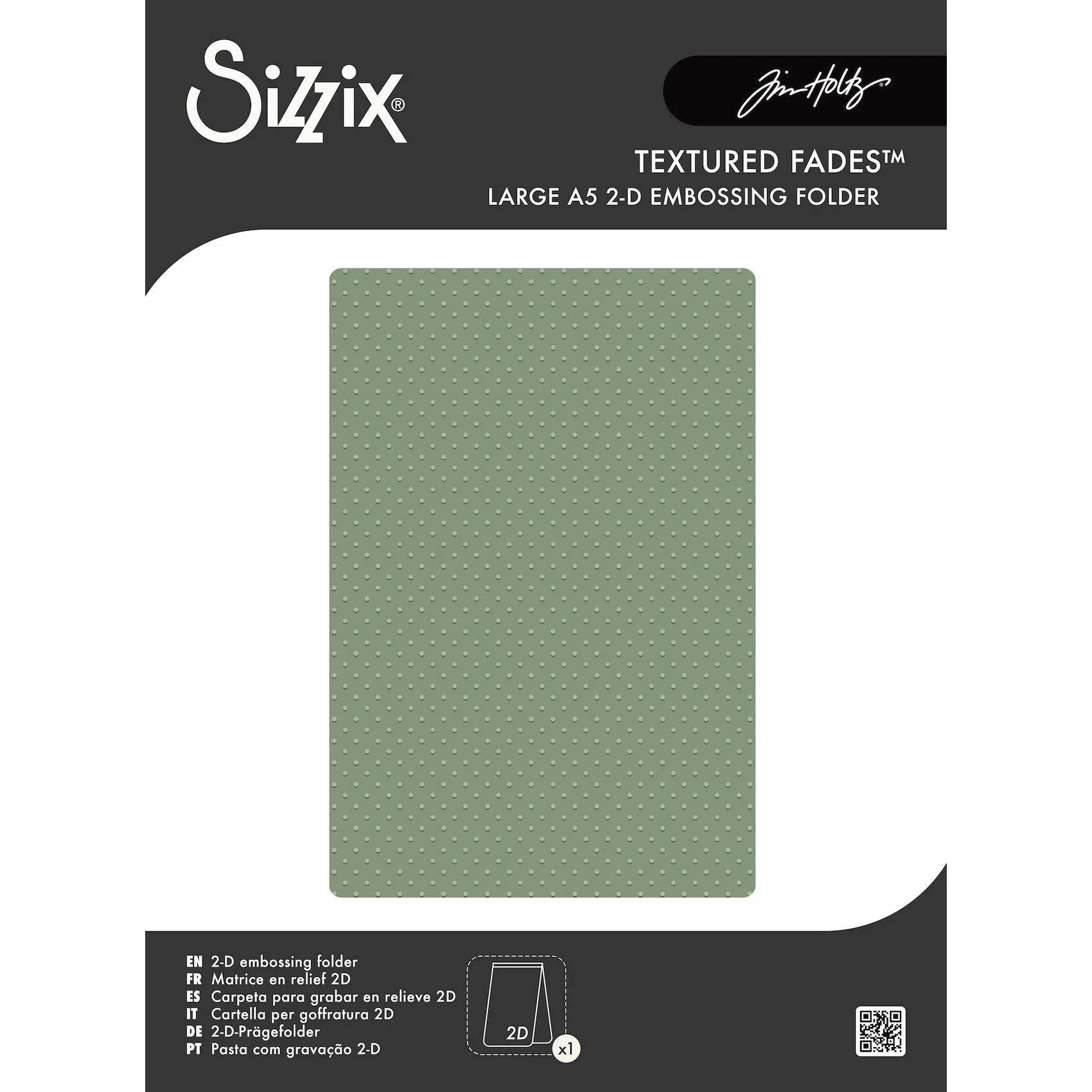 *Pre-Order* Tim Holtz Sizzix Vault Dots Large A5 Embossing Folder