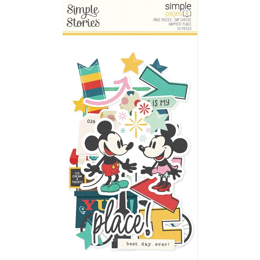 *Pre-Order* Simple Stories Say Cheese Happiest Place Simple Page Pieces