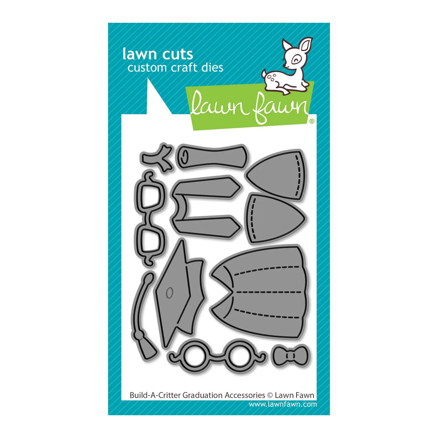 Lawn Fawn Lawn Cuts Build A Critter Graduation Accessories