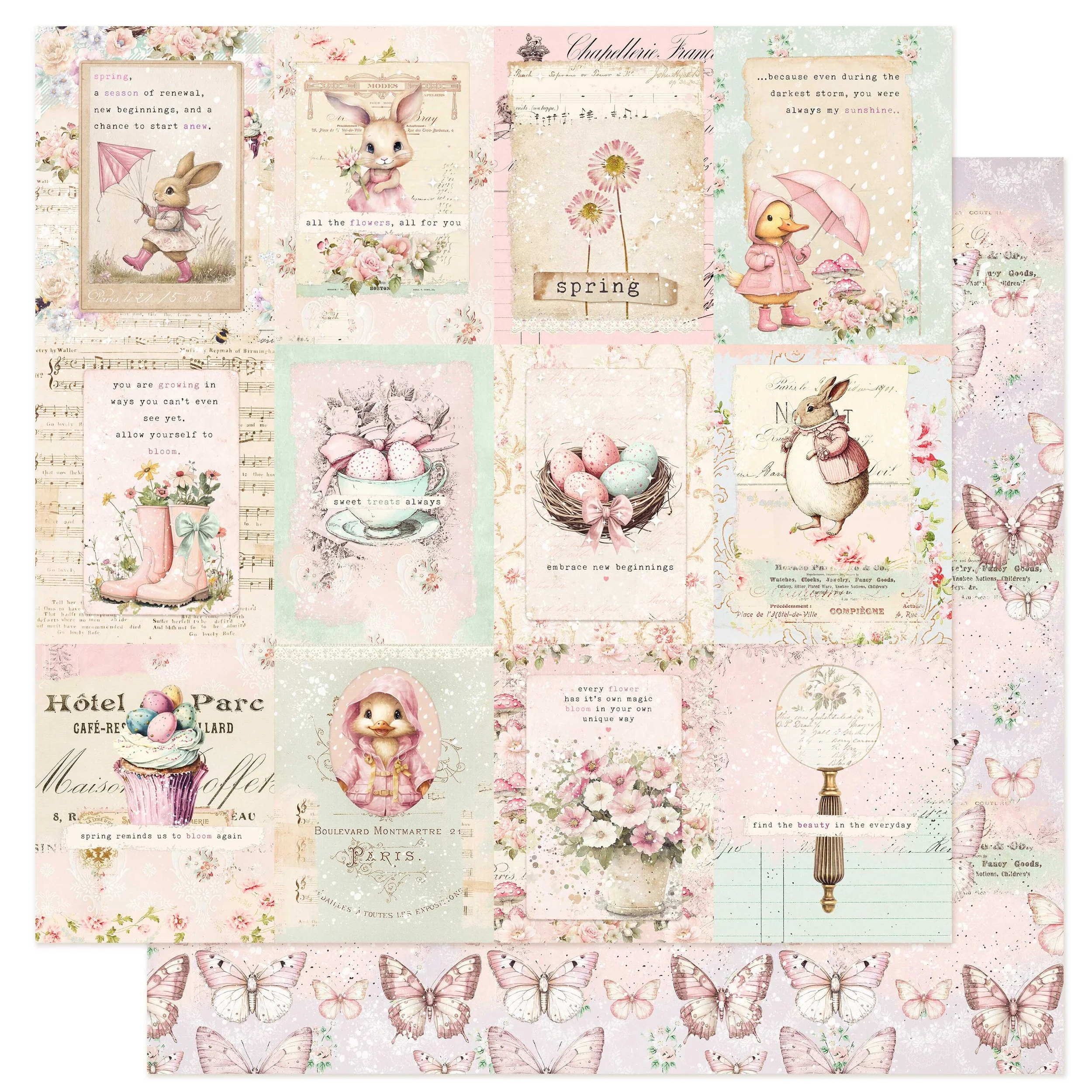 Prima Sweet Spring by Frank Garcia® 12x12 Sheet New Beginnings