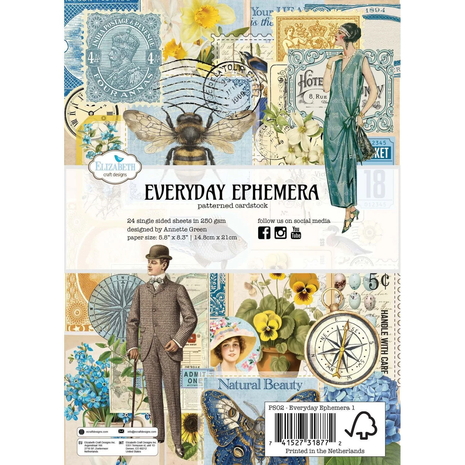 Elizabeth Crafts Everyday Ephemera Paper Pad